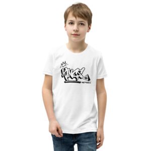 Niño sonriente con diseños de camisetas infantiles de manga corta